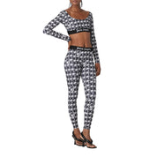 Palm Angels Top PWVO033F23FAB001 - SanShopLuxury - 2023, Abbigliamento, Activewear, Autunno/Inverno, Donna, FW23, M, Nero, Nero-Bianco, Outlet, Palm Angels, S, Top, XS