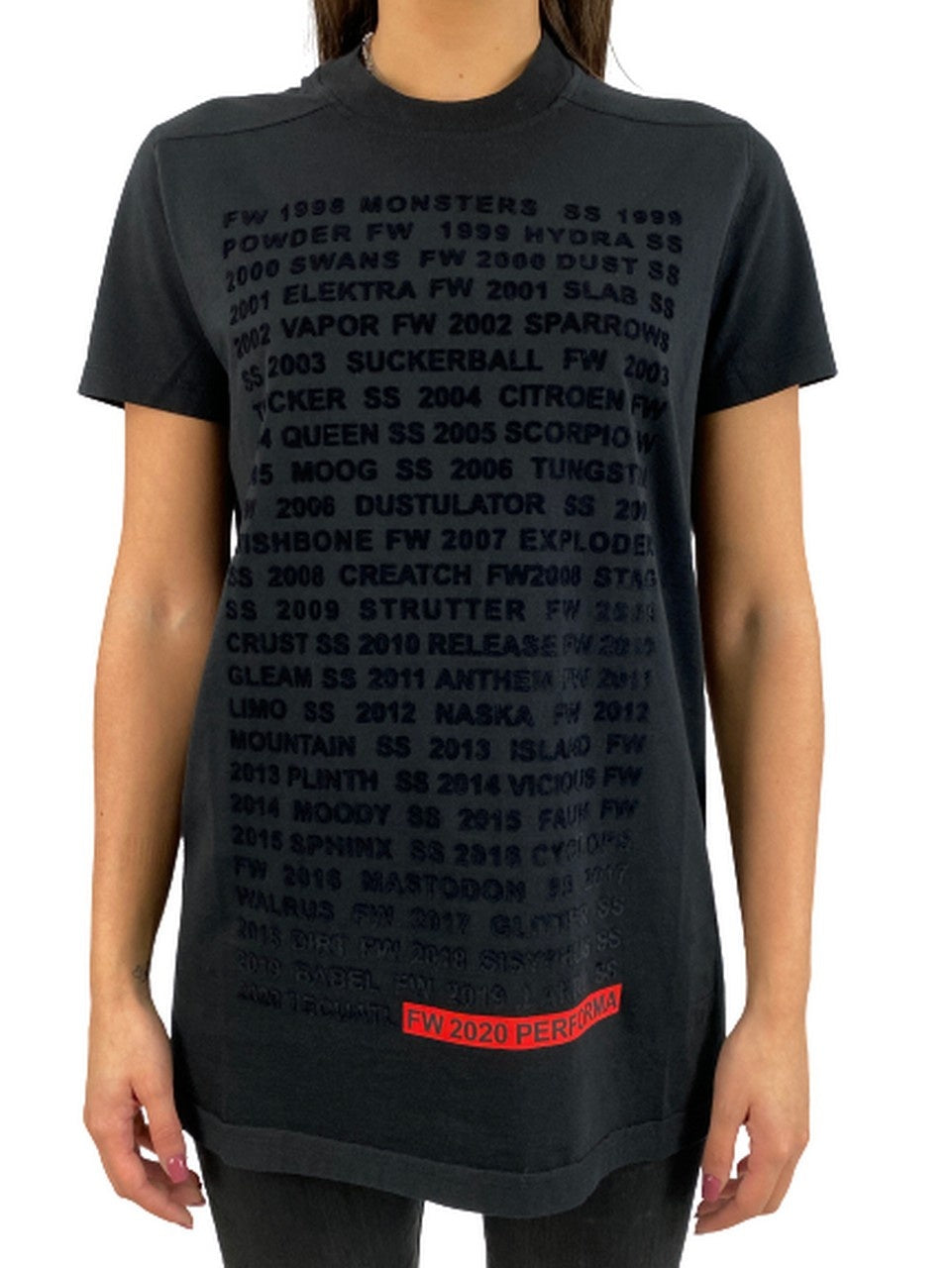 Rick Owens Drkshdw T-Shirt DS20F1205/RNEP10909 - SanShopLuxury - -50%, 2020, Abbigliamento, Autunno/Inverno, Donna, FW20, L, M, Nero, Outlet, Rick Owens Drkshdw, T-Shirt, XL