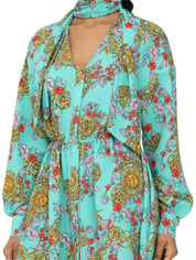 Versace Jeans Couture Abiti 72HAO924 - SanShopLuxury - 2022, 40, 42, Abbigliamento, Abiti, Donna, Outlet, Primavera/Estate, SS22, Turchese, Versace Jeans Couture