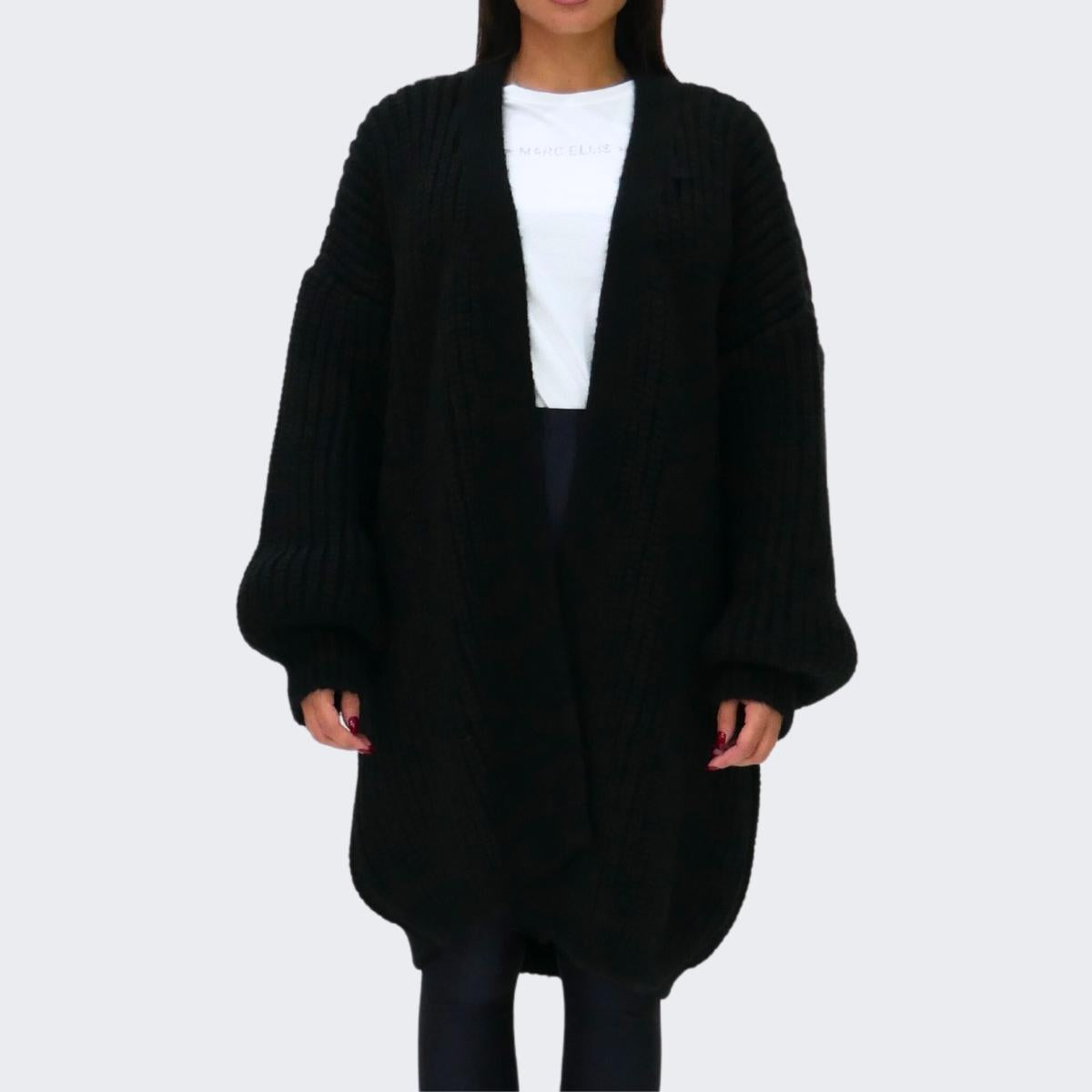 Inverno, Beige, Cardigan, District Margherita Mazzei, Donna, Fucsia, FW23, Lana, Maglieria, Nero, Outlet, Panna, Rosa