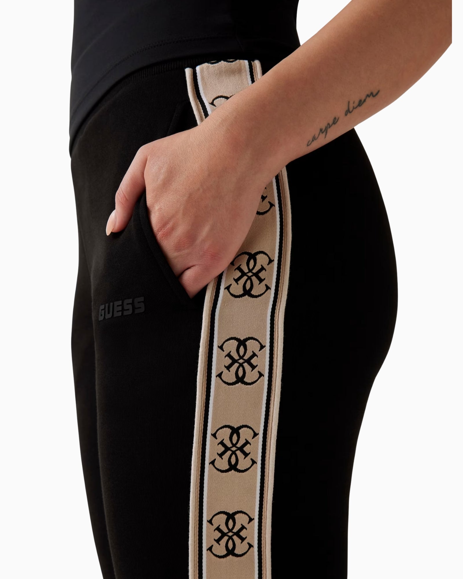 Inverno, Donna, FW25, Guess, Idoneo, L, M, Nero, New, Pantatuta, S