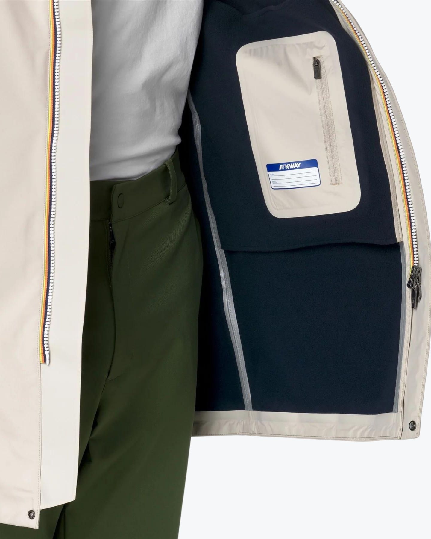 K-Way Giubbino K7126WW ATC - SanShopLuxury - Abbigliamento, Autunno/Inverno, Beige, Carry Over, Giubbino, Idoneo, K-Way, L, S, Thomas Bonded, Ultimo, Uomo, XL