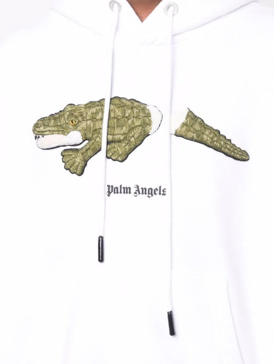 Felpa Palm Angels PMBB058C99FLE002 - SanShopLuxury - Abbigliamento, Autunno/Inverno, Bianco, Carry Over, Con Cappuccio, Continuativo, Felpa, Idoneo, M, Nero, New, Palm Angels, Primavera/Estate, S, Uomo, XL