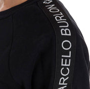 Marcelo Burlon Felpa CWBA014E17506047 1001 - SanShopLuxury - -70%, 2017, Abbigliamento, Autunno/Inverno, Donna, Felpa, FW17, M, Marcelo Burlon, Nero, Outlet, Ultimo