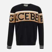 Iceberg Maglieria A013/70109000 - SanShopLuxury - 2023, Abbigliamento, Autunno/Inverno, FW23, Girocollo, Iceberg, L, M, Maglieria, Nero, Nero-Beige, Outlet, Uomo, XL