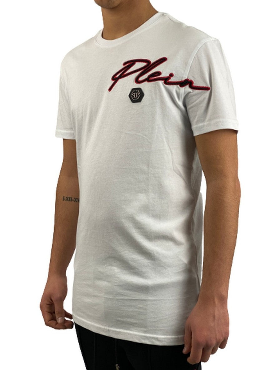 Philipp Plein T-Shirt CMTK4648/PJY002N01 - SanShopLuxury - -50%, 2020, Abbigliamento, Autunno/Inverno, Bianco, FW20, L, M, Nero, Outlet, Philipp Plein, Rosso, S, T-Shirt, Uomo, XL, XXL