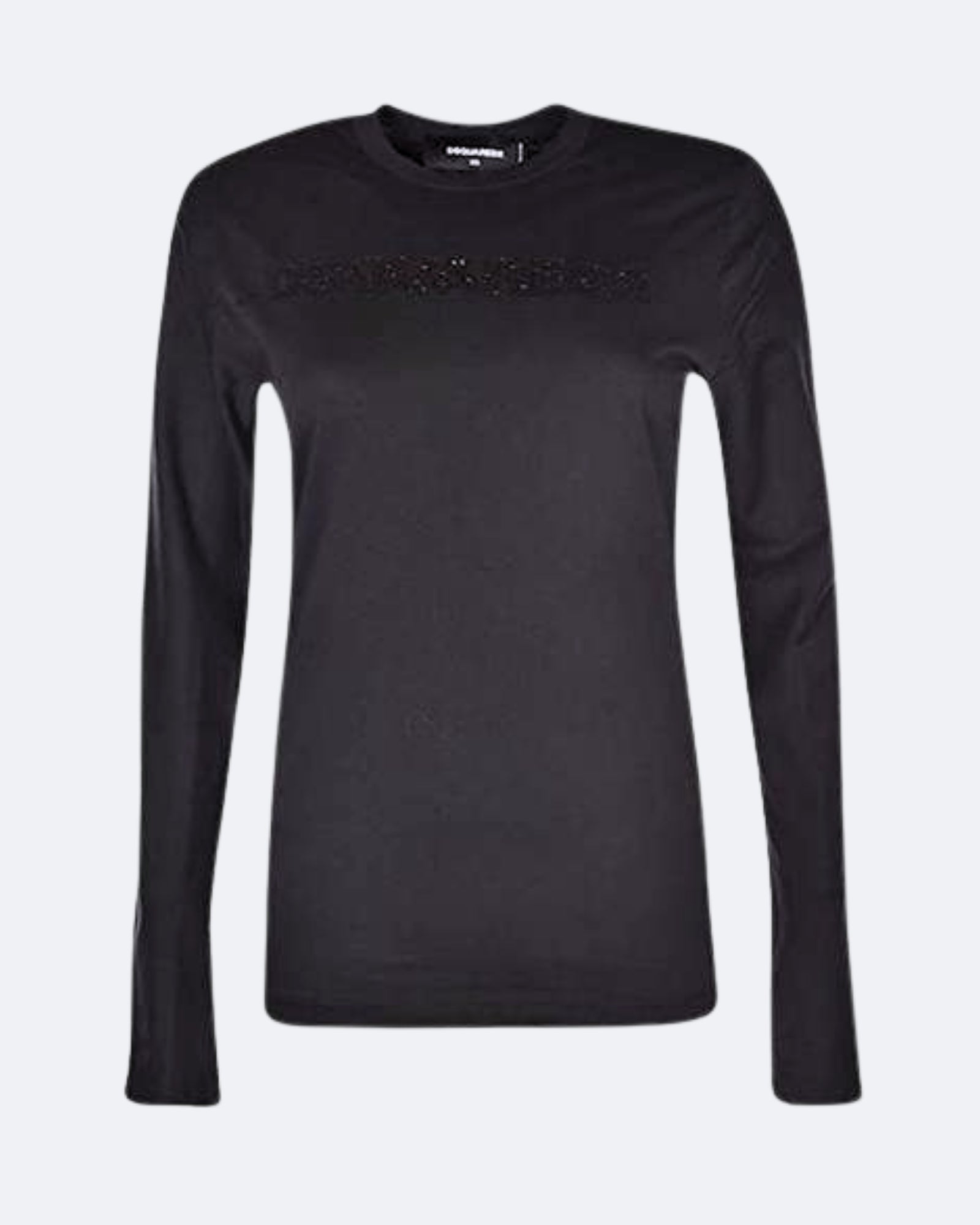 Inverno, Donna, Dsquared2, FW18, Manica lunga, Nero, Outlet, T-Shirt, Ultimo, XS