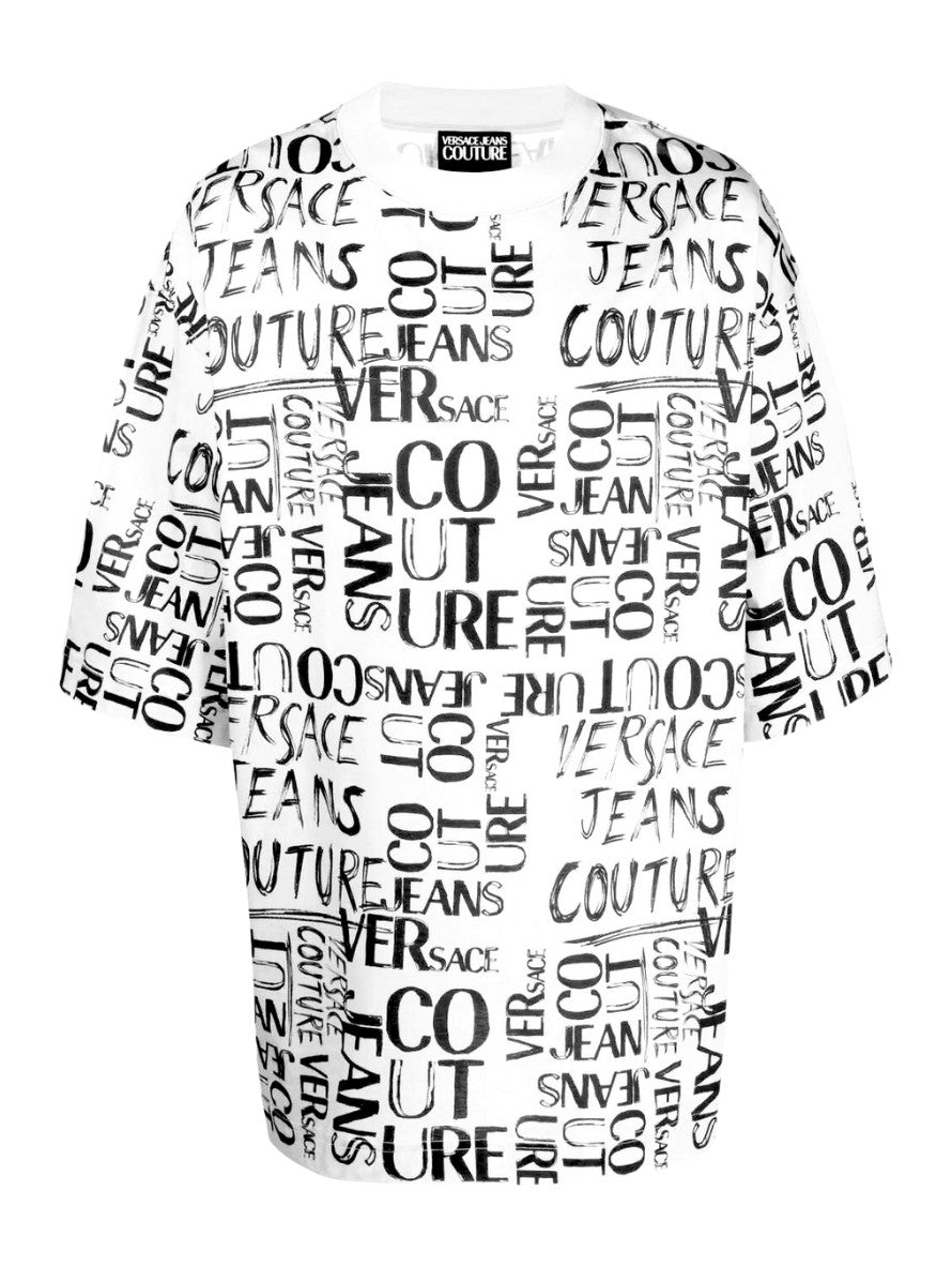 Versace Jeans Couture T-Shirt 74GAH604 JS167 - SanShopLuxury - 2023, Abbigliamento, Bianco, L, M, Nero, Outlet, Primavera/Estate, S, SS23, T-Shirt, Uomo, Versace Jeans Couture, XS