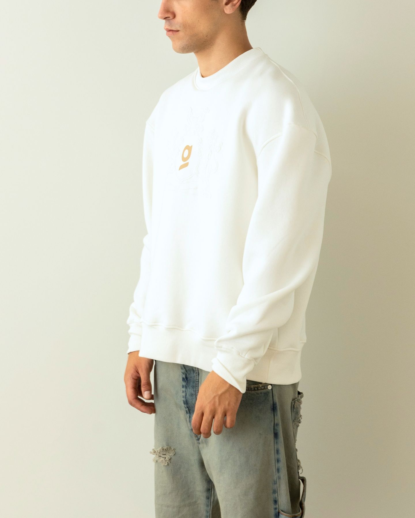 Gavensemble Felpa SWEAT110-B - SanShopLuxury - 2024, Abbigliamento, Autunno/Inverno, Bianco, Felpa, FW24, Gavensemble, Idoneo, L, M, Outlet, S, Uomo, XL, XXL