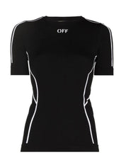 Off-White T-Shirt OWVA030C99KNI001 - SanShopLuxury - Abbigliamento, Autunno/Inverno, Carry Over, Continuativo, Donna, Idoneo, L/XL, Nero, New, Off-White, Primavera/Estate, S/M, T-Shirt, Ultimo