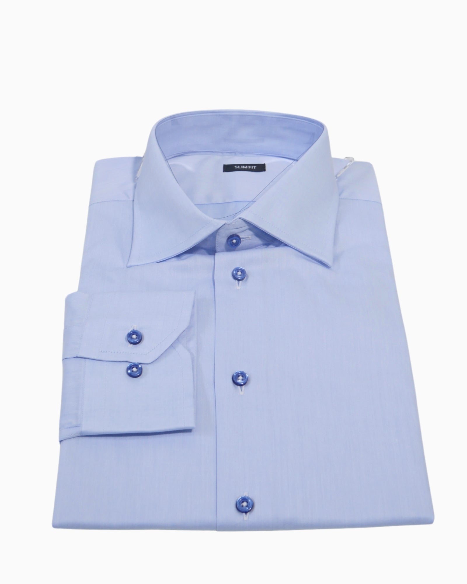 Sartoria Italiana Camicia 002-ROMA-5 - SanShopLuxury - 2019, 40, 41, Abbigliamento, Autunno/Inverno, Azzurro, Camicia, Carry Over, Continuativo, Idoneo, New, Primavera/Estate, Sartoria Italiana, Uomo