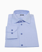 Sartoria Italiana Camicia 002-ROMA-5 - SanShopLuxury - 2019, 40, 41, Abbigliamento, Autunno/Inverno, Azzurro, Camicia, Carry Over, Continuativo, Idoneo, New, Primavera/Estate, Sartoria Italiana, Uomo