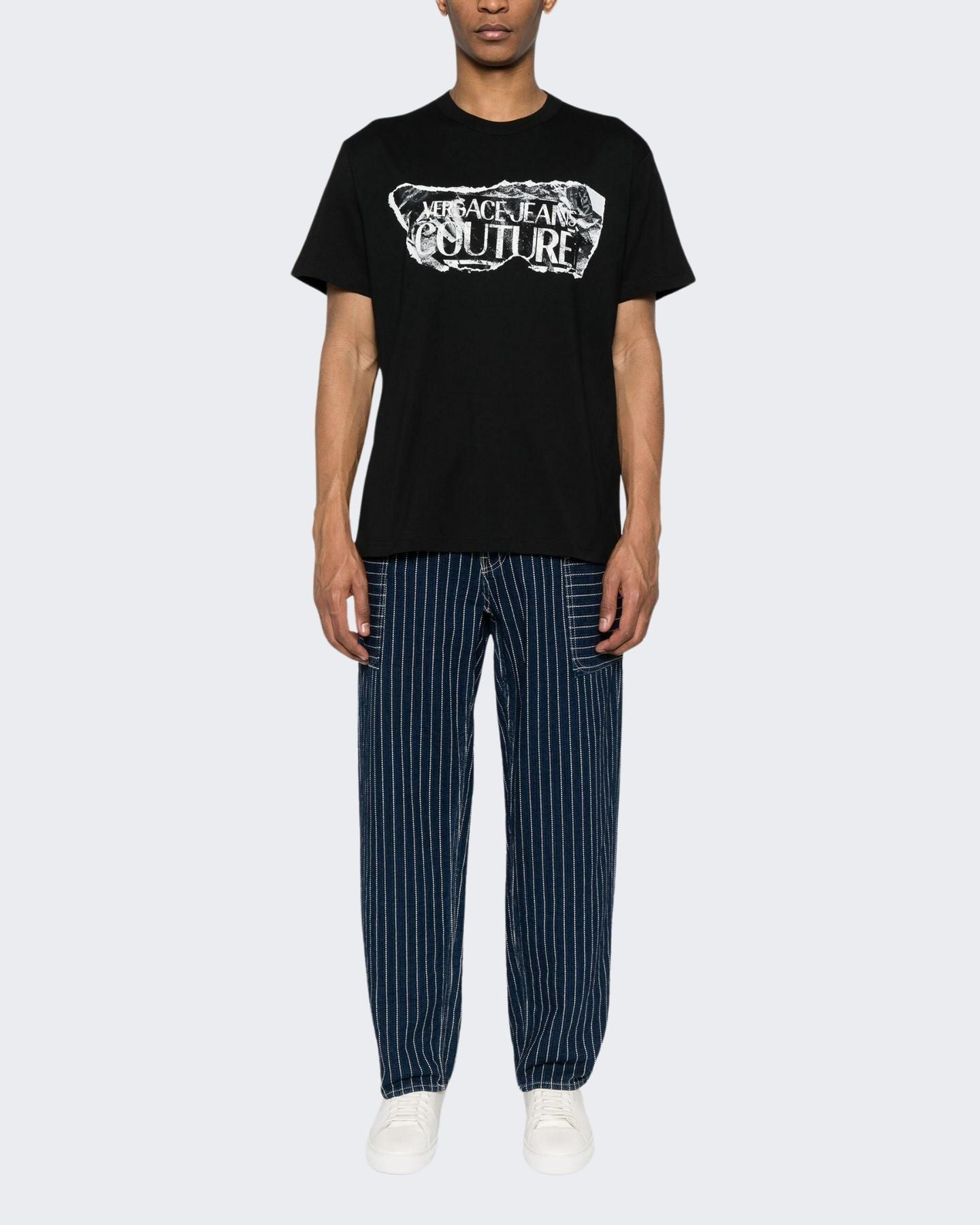 Versace Jeans Couture T-Shirt 76GAHE03/CJ00E899 - SanShopLuxury - 2024, Abbigliamento, Idoneo, M, Nero, Outlet, Primavera/Estate, SS24, T-Shirt, Ultimo, Uomo, Versace Jeans Couture, XXL