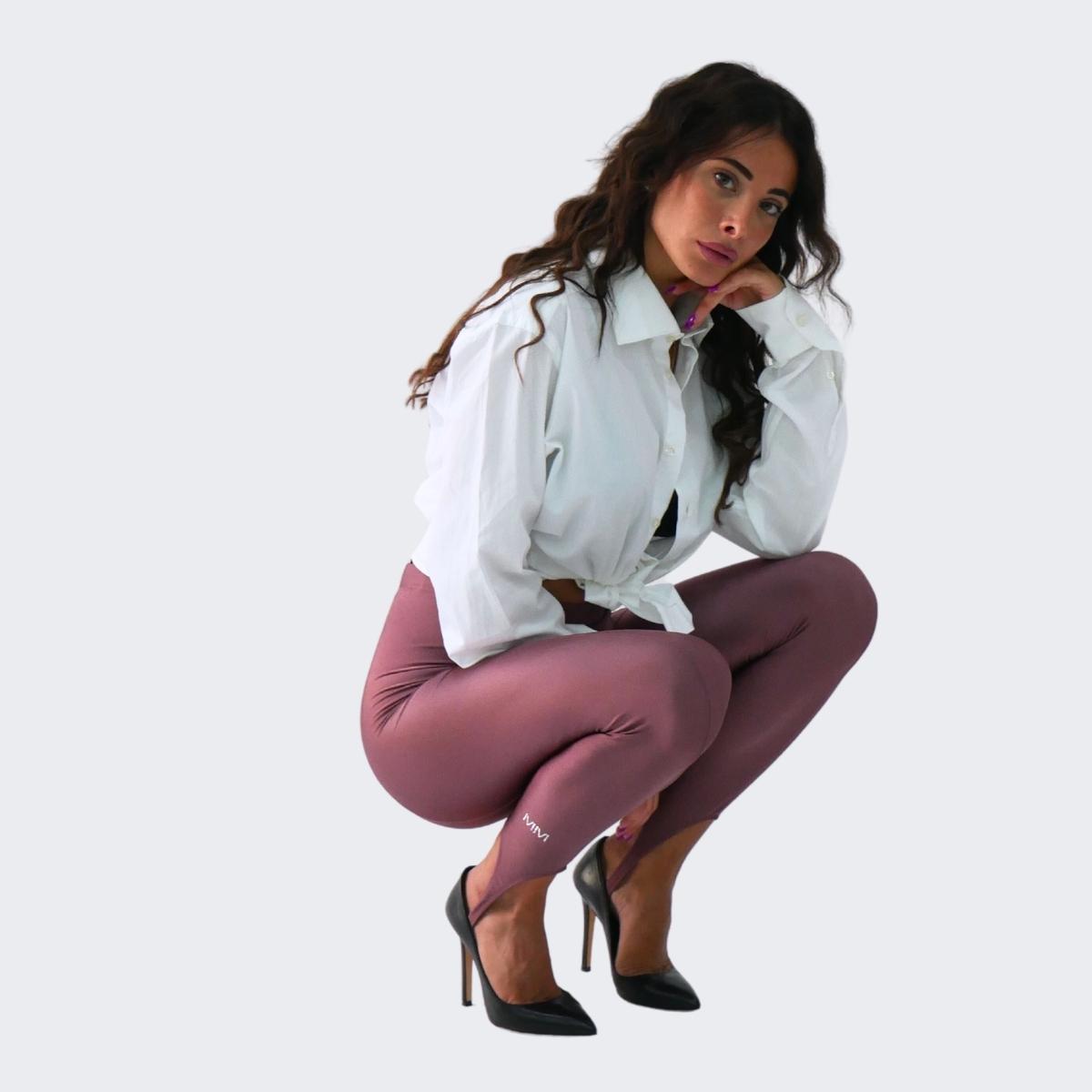 District Margherita Mazzei Leggings LT09 - SanShopLuxury - 2023, Abbigliamento, Activewear, Autunno/Inverno, Blu, District Margherita Mazzei, Donna, Fucsia, FW23, L, Leggings, M, Marrone, Nero, Outlet, Petrolio, Rosa, S, Tortora, XS