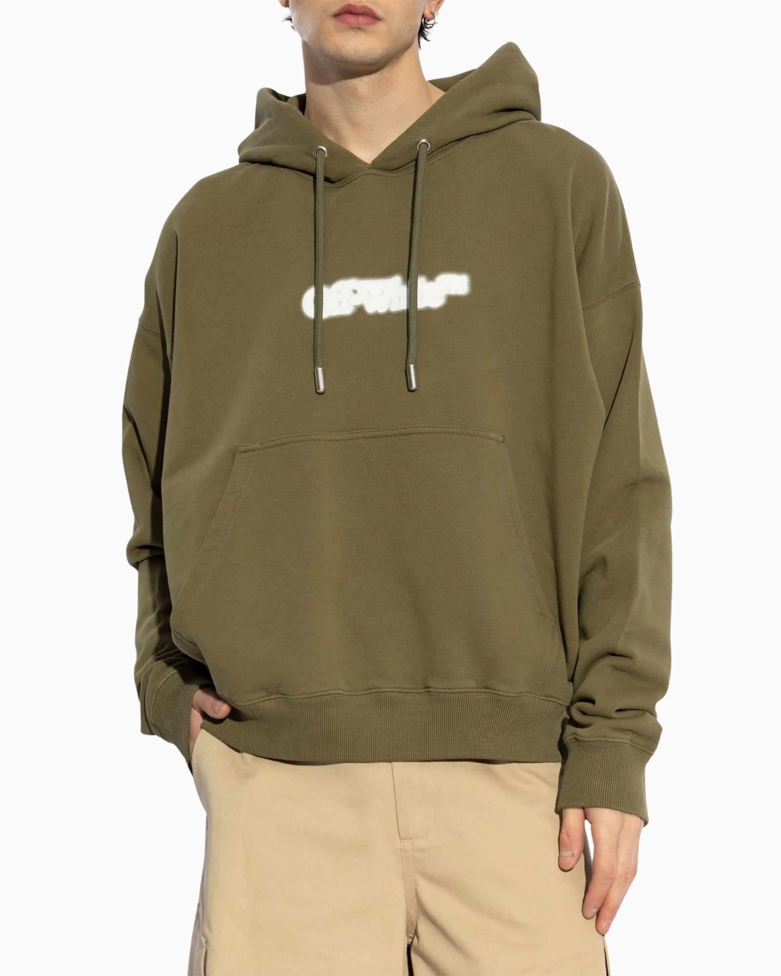Off-White Felpa OMBB085S25FLE00I5601 - SanShopLuxury - 2025, Abbigliamento, Autunno/Inverno, Continuativo, Felpa, Idoneo, L, M, New, Off-White, Primavera/Estate, S, SS25, Uomo, Verde, XL, XS, XXS