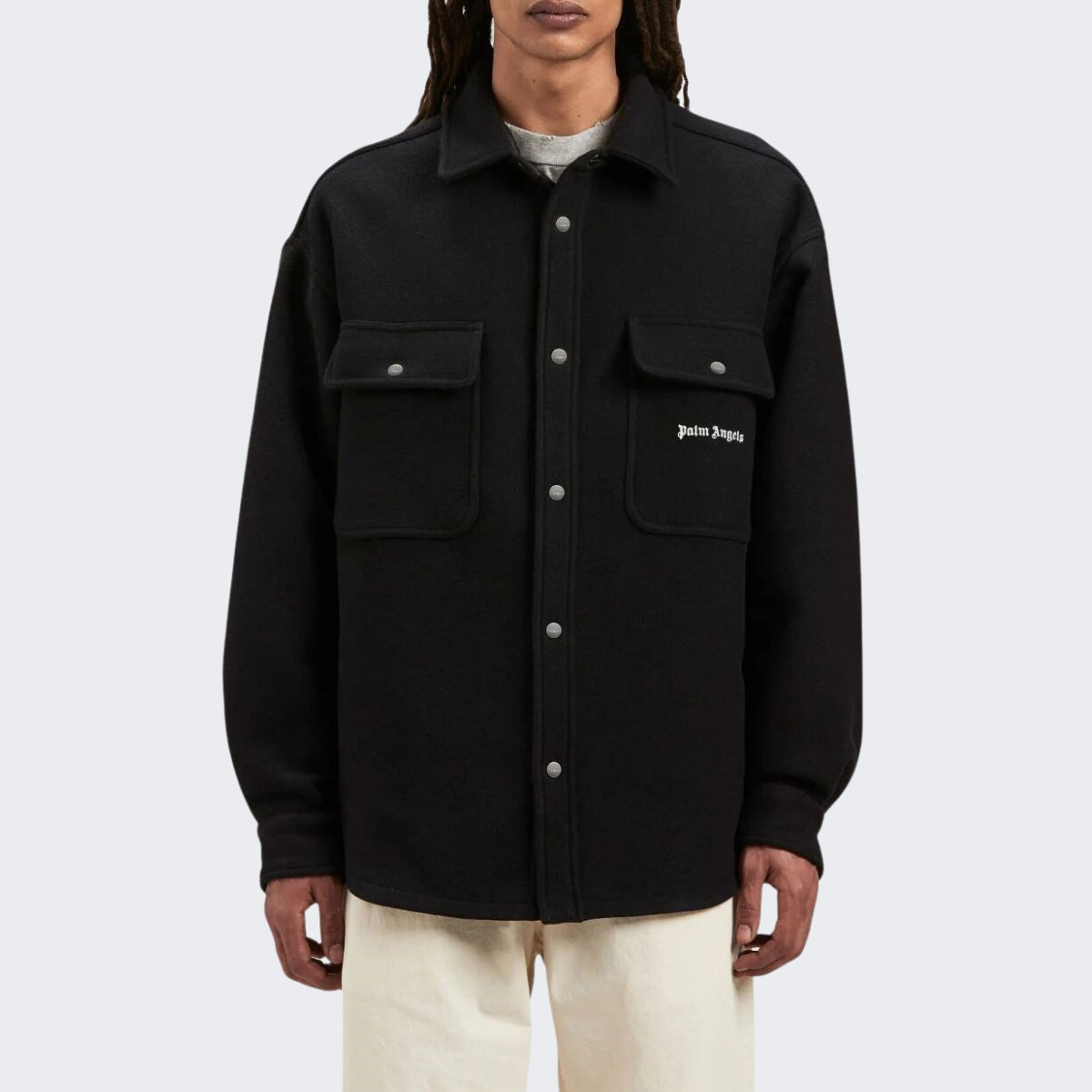 Palm Angels Giubbino PMES012F23FAB002 1001 - SanShopLuxury - 2023, 46, 48, 50, 52, Abbigliamento, Autunno/Inverno, FW23, Giubbino, Giubbotteria, Idoneo, Nero, Outlet, Palm Angels, Ultimo, Uomo