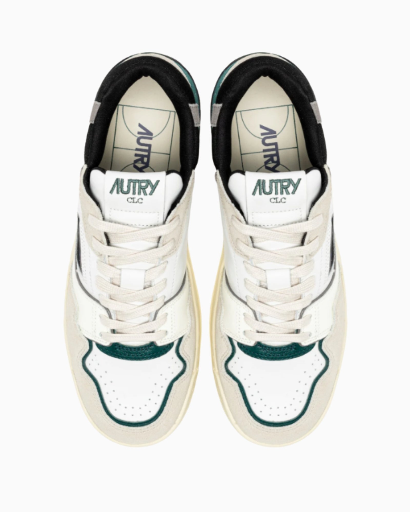 Autry Sneakers ROLM-MC10 - SanShopLuxury - 2025, 40, 41, 42, 43, 44, 45, Autry, Autunno/Inverno, Bianco-Verde, Calzature, FW25, New, Sneakers, Stellato, Uomo