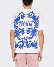 Versace Jeans Couture T-Shirt 76GAH6RB/JS334003 - SanShopLuxury - 2024, Abbigliamento, Bianco-Blu, Idoneo, L, M, Outlet, Primavera/Estate, SS24, T-Shirt, Uomo, Versace Jeans Couture, XL