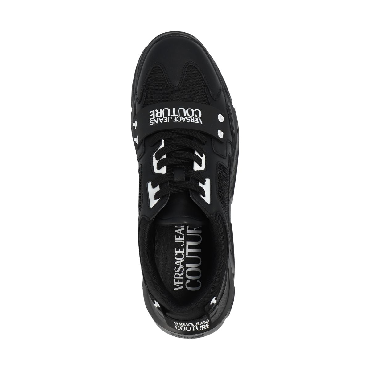 Versace Jeans Couture Sneakers 75YA3SC4 ZP325 - SanShopLuxury - 2023, 39, 40, 41, Autunno/Inverno, Calzature, FW23, Idoneo, Nero, Outlet, Sneakers, Speedtrack, Uomo, Versace Jeans Couture