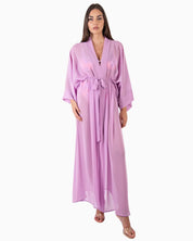 District Margherita Mazzei Copricostume 5WU73 0705 - SanShopLuxury - 2025, Abbigliamento, Beachwear, Copricostume, District Margherita Mazzei, Donna, Idoneo, Kimono Lungo, Lilla, New, Primavera/Estate, SS25, Unica