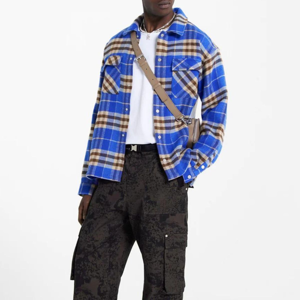 Represent Camicia ML2005 - SanShopLuxury - 2023, Abbigliamento, Autunno/Inverno, Blu-Beige, Camicia, FW23, Idoneo, L, M, Outlet, Represent, S, Uomo, XL