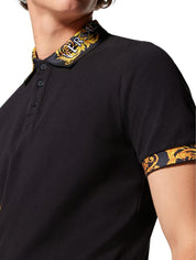 Versace Jeans Couture T-Shirt Polo 74GAGT18 CJ01T - SanShopLuxury - 2023, Abbigliamento, L, M, Nero, Outlet, Primavera/Estate, SS23, T-Shirt Polo, Uomo, Versace Jeans Couture