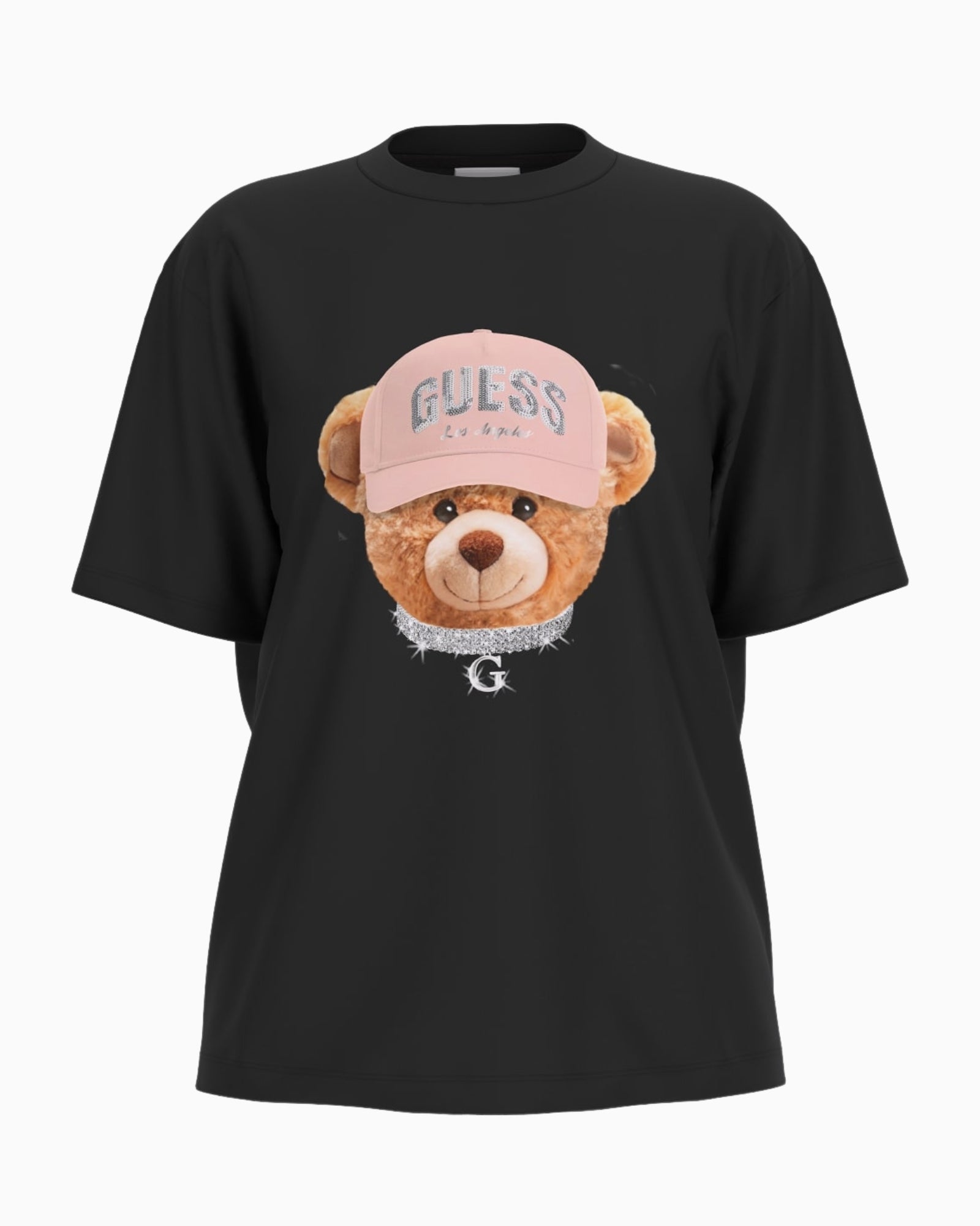 Guess T-Shirt V5BI09 I3Z14 JBLK - SanShopLuxury - 2025, Abbigliamento, Autunno/Inverno, Donna, FW25, Guess, Idoneo, L, M, Nero, New, S, T-Shirt, XL