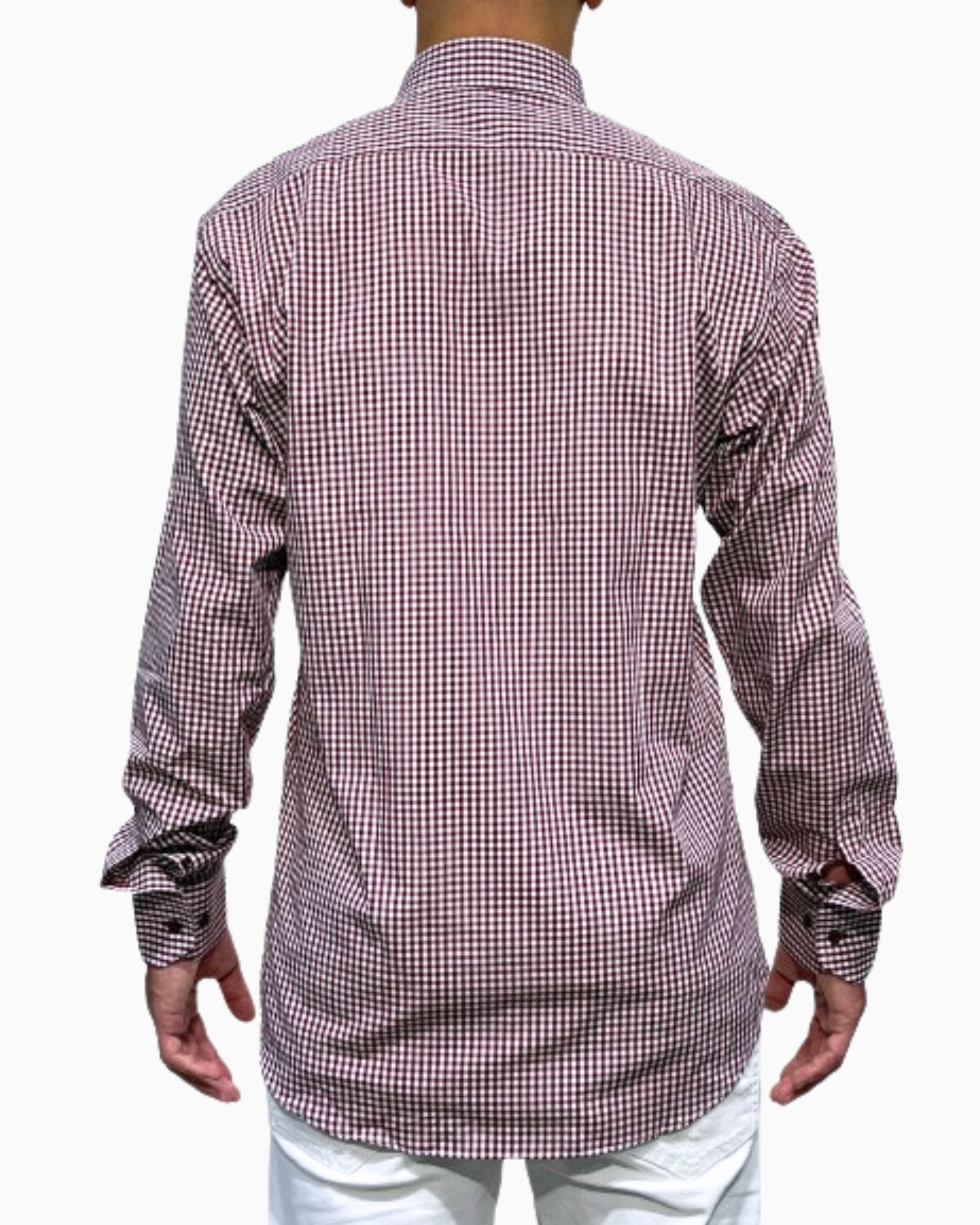 Sartoria Italiana Camicia 002-ROMA-19 - SanShopLuxury - 2019, 41, Abbigliamento, Autunno/Inverno, Bordeaux, Camicia, Carry Over, Continuativo, Idoneo, New, Primavera/Estate, Sartoria Italiana, Ultimo, Uomo