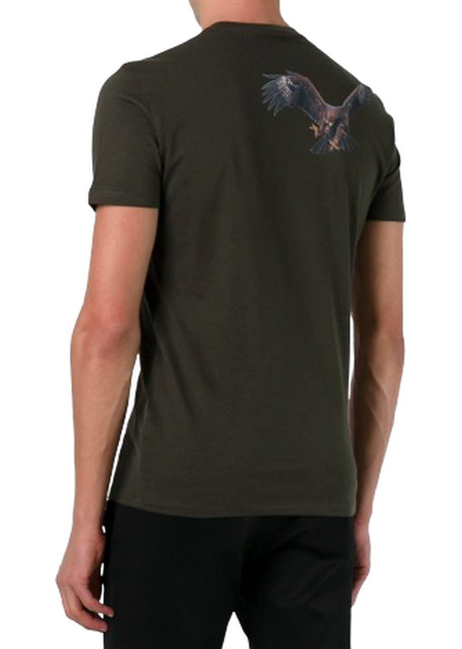 Neil Barrett T-Shirt BJT167S B554S - SanShopLuxury - -70%, 2017, Abbigliamento, Autunno/Inverno, FW17, Neil Barrett, Nero, Outlet, S, T-Shirt, Uomo, Verde, XS