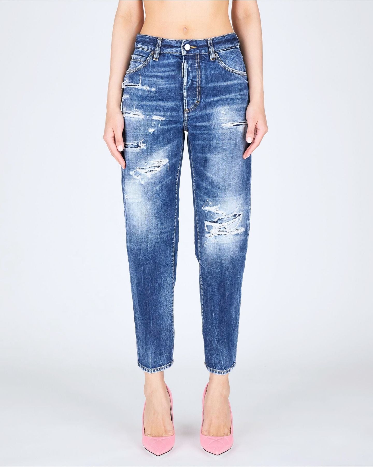 Dsquared2 Jeans S75LB0869/S30309470 - SanShopLuxury - 2024, 36, 38, 40, 42, 44, Abbigliamento, Blu, Donna, Dsquared2, Idoneo, Jeans, Outlet, Primavera/Estate, SS24