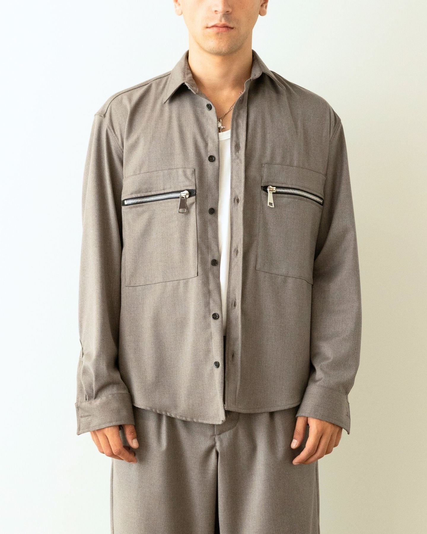 Inverno, Camicia, FW24, Gavensemble, Grigio, Idoneo, L, M, Outlet, S, Uomo, XL, XXL