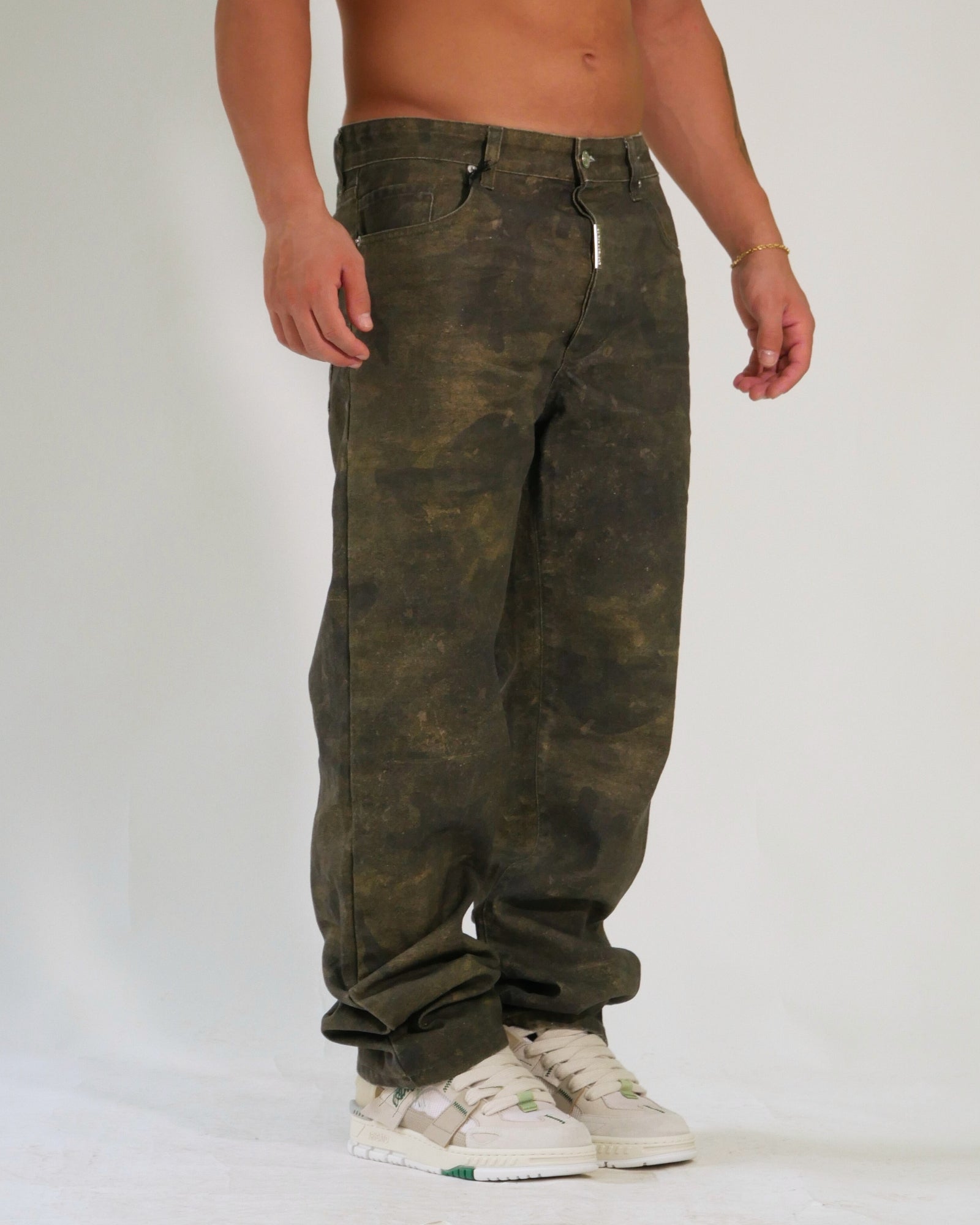 Donotconform Jeans BAGGY2040-V - SanShopLuxury - 2025, 44, 46, 48, 50, 52, 54, Abbigliamento, Autunno/Inverno, Continuativo, Donotconform, FW25, Idoneo, Jeans, New, Primavera/Estate, Uomo, Verde