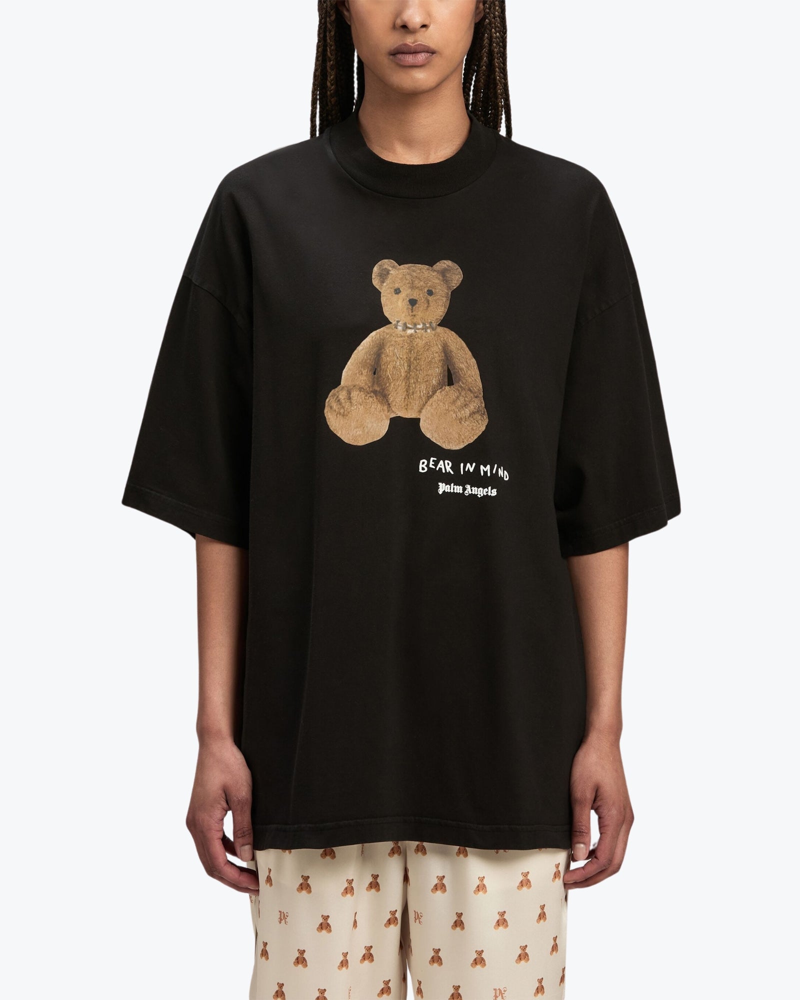 Palm Angels T-Shirt PWAA017F24JER0061060 - SanShopLuxury - 2024, Abbigliamento, Autunno/Inverno, Continuativo, Donna, FW24, Idoneo, L, M, Nero, Outlet, Palm Angels, Primavera/Estate, S, T-Shirt, XL, XS