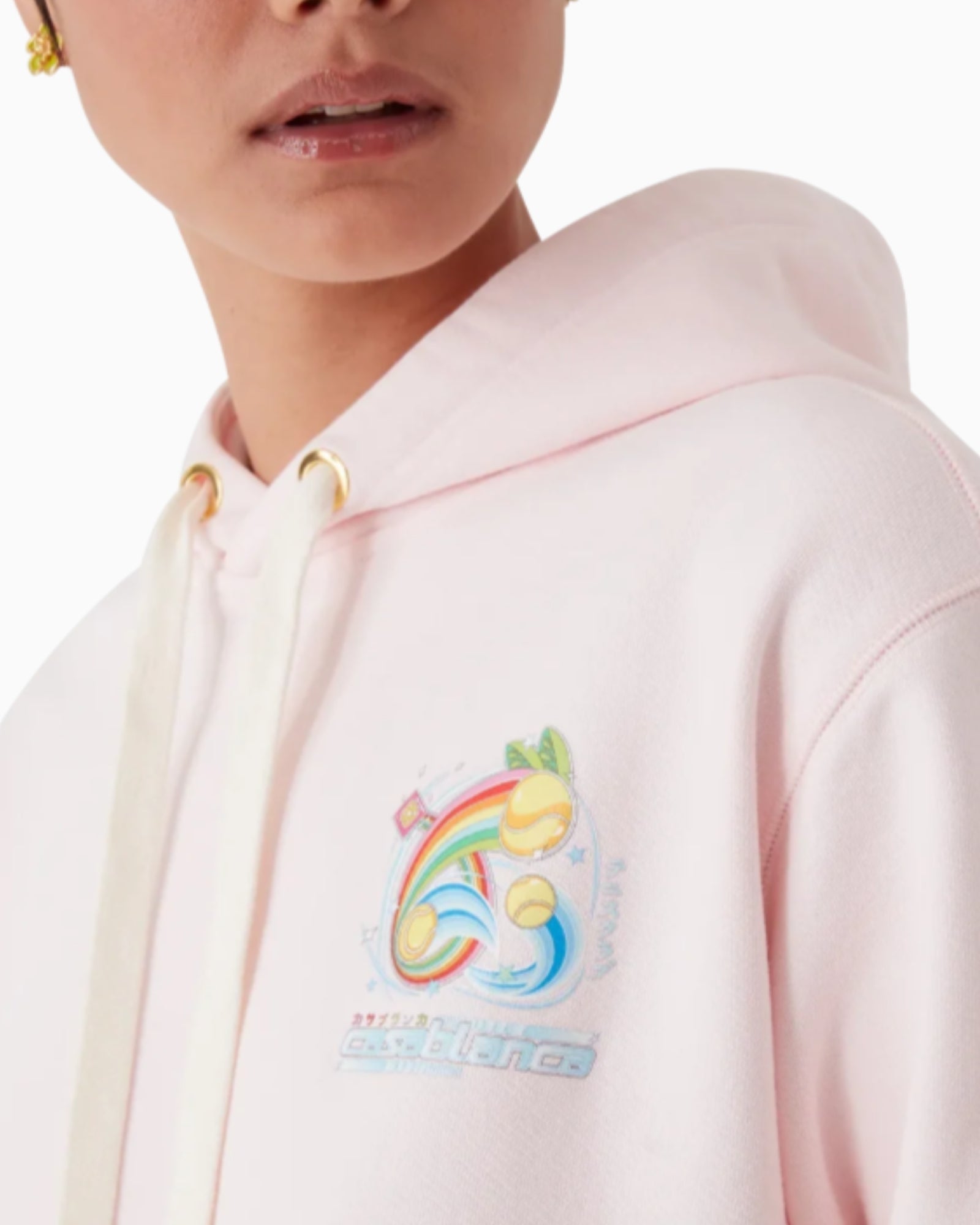 Casablanca Felpa WAW25JTP362/01 - SanShopLuxury - 2025, Abbigliamento, Autunno/Inverno, Casablanca, Donna, Felpa, FW25, Idoneo, M, New, Rosa, S, XS