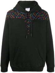 Marcelo Burlon Felpa CMBB007F20FLE004 - SanShopLuxury - -50%, 2020, Abbigliamento, Autunno/Inverno, Con Cappuccio, Felpa, Felpe, FW20, M, Marcelo Burlon, Nero, Outlet, S, Ultimo, Uomo