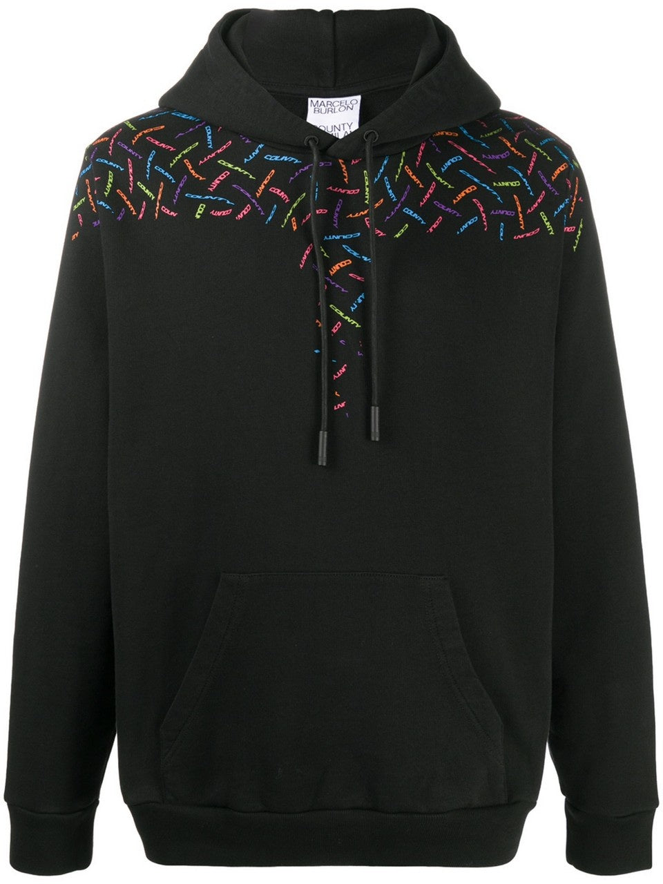 Marcelo Burlon Felpa CMBB007F20FLE004 - SanShopLuxury - -50%, 2020, Abbigliamento, Autunno/Inverno, Con Cappuccio, Felpa, Felpe, FW20, M, Marcelo Burlon, Nero, Outlet, S, Ultimo, Uomo