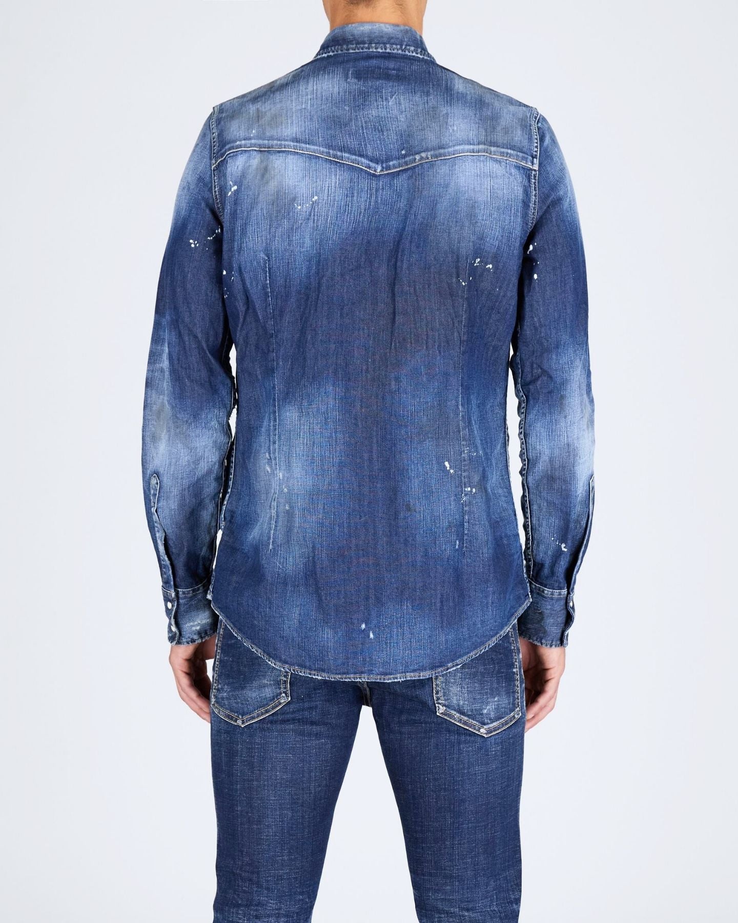 Dsquared2 Camicia S74DM0795/S30341470 - SanShopLuxury - 2024, 44, 46, 48, 50, 52, 54, Abbigliamento, Blu, Camicia, Dsquared2, Idoneo, jeans, Outlet, Primavera/Estate, SS24, Uomo