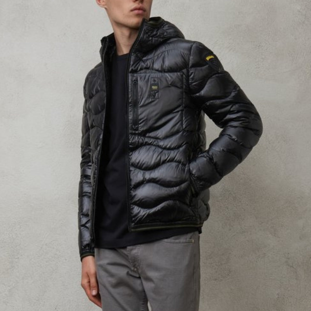 Inverno, Blauer, FW23, Giubbino, L, M, Nero, Outlet, S, Uomo, Wave, XL, XXL, XXXL