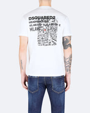 Dsquared2 T-Shirt S74GD1338/D20020100 - SanShopLuxury - 2025, Abbigliamento, Autunno/Inverno, Bianco, Continuativo, Dsquared2, Idoneo, jeans, L, M, New, Primavera/Estate, SS25, T-Shirt, Uomo, XL, XXL, XXXL