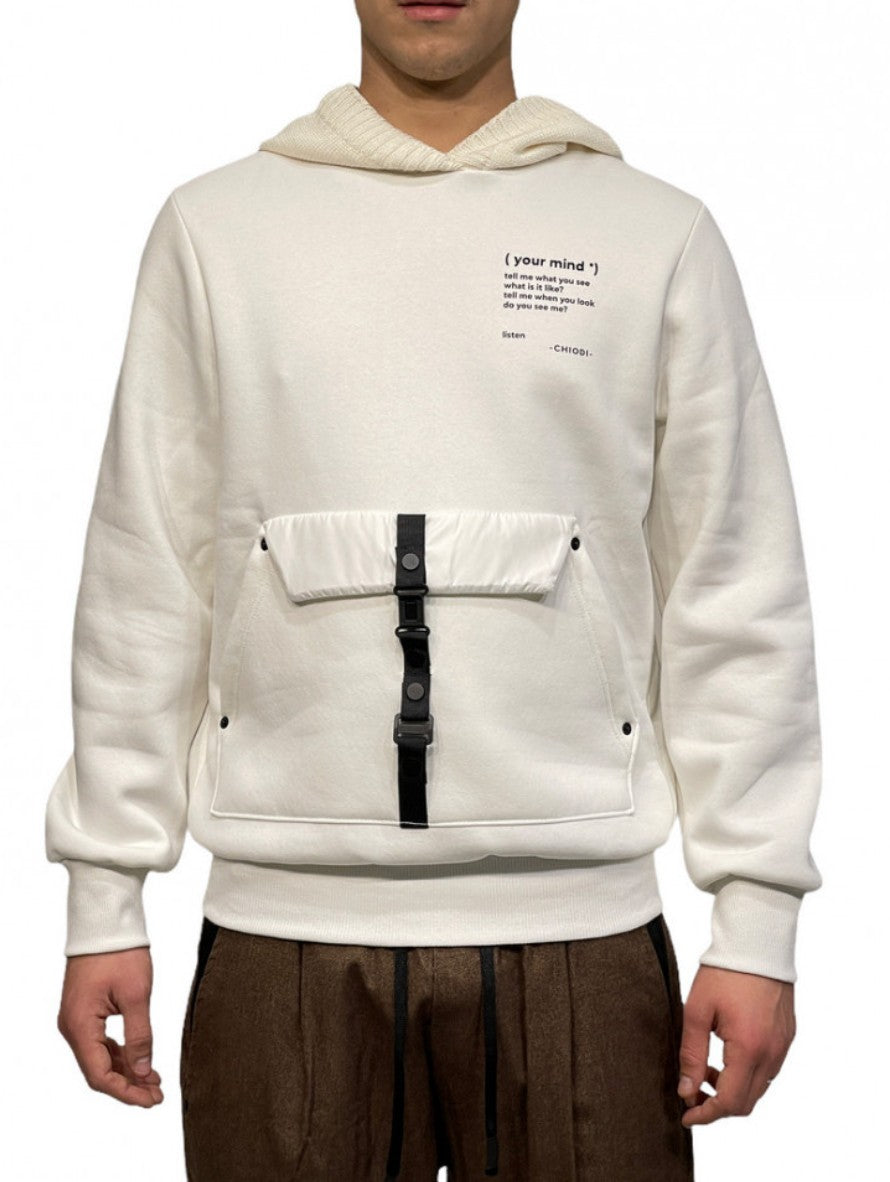 Chiodi Milano Felpa 0062 - SanShopLuxury - -50%, 2021, Abbigliamento, Autunno/Inverno, Bianco, Chiodi Milano, Felpa, FW22, L, M, Nero, Outlet, S, Uomo, XL, XXL, XXXL