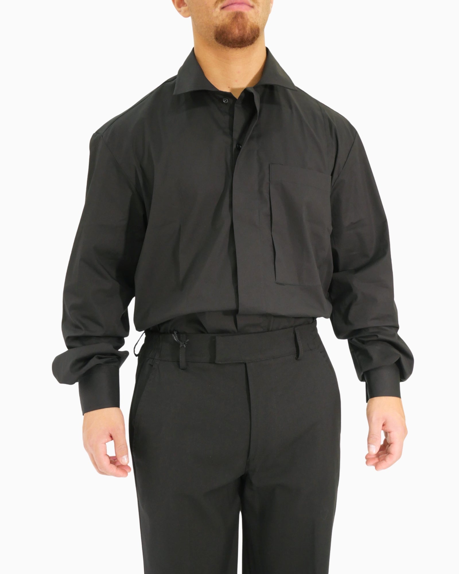 Stay Street Camicia FW25-CA6000-NERO - SanShopLuxury - 2025, Abbigliamento, Autunno/Inverno, Camicia, Continuativo, FW25, Idoneo, L, M, Nero, New, Primavera/Estate, S, Stay Street, Uomo, XL, XXL