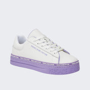 Versace Jeans Couture Sneakers 75VA3SK5 ZP315 - SanShopLuxury - 2023, 36, 37, 38, 39, 40, 41, Autunno/Inverno, Bianco-Lilla, Calzature, Donna, FW23, Idoneo, Nero, Outlet, Sneakers, Versace Jeans Couture