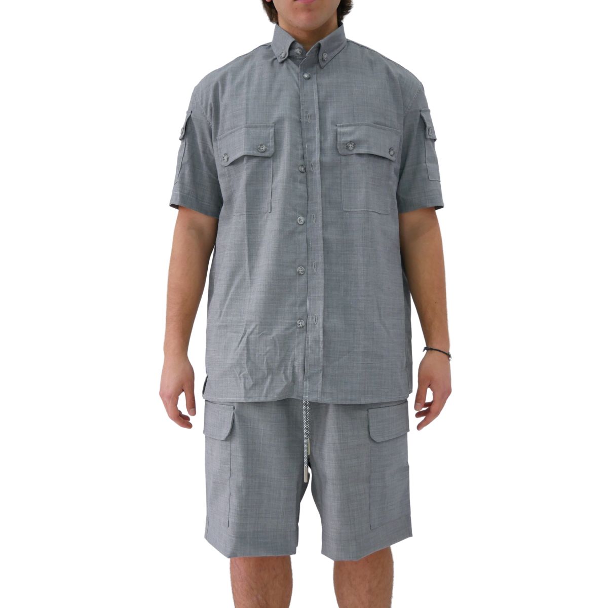 Donotconform Coordinato CAM2040-BER3060 - SanShopLuxury - 2023, Abbigliamento, Coordinato, Donotconform, Grigio, Outlet, Primavera/Estate, S, SS23, Uomo, XL, XXL