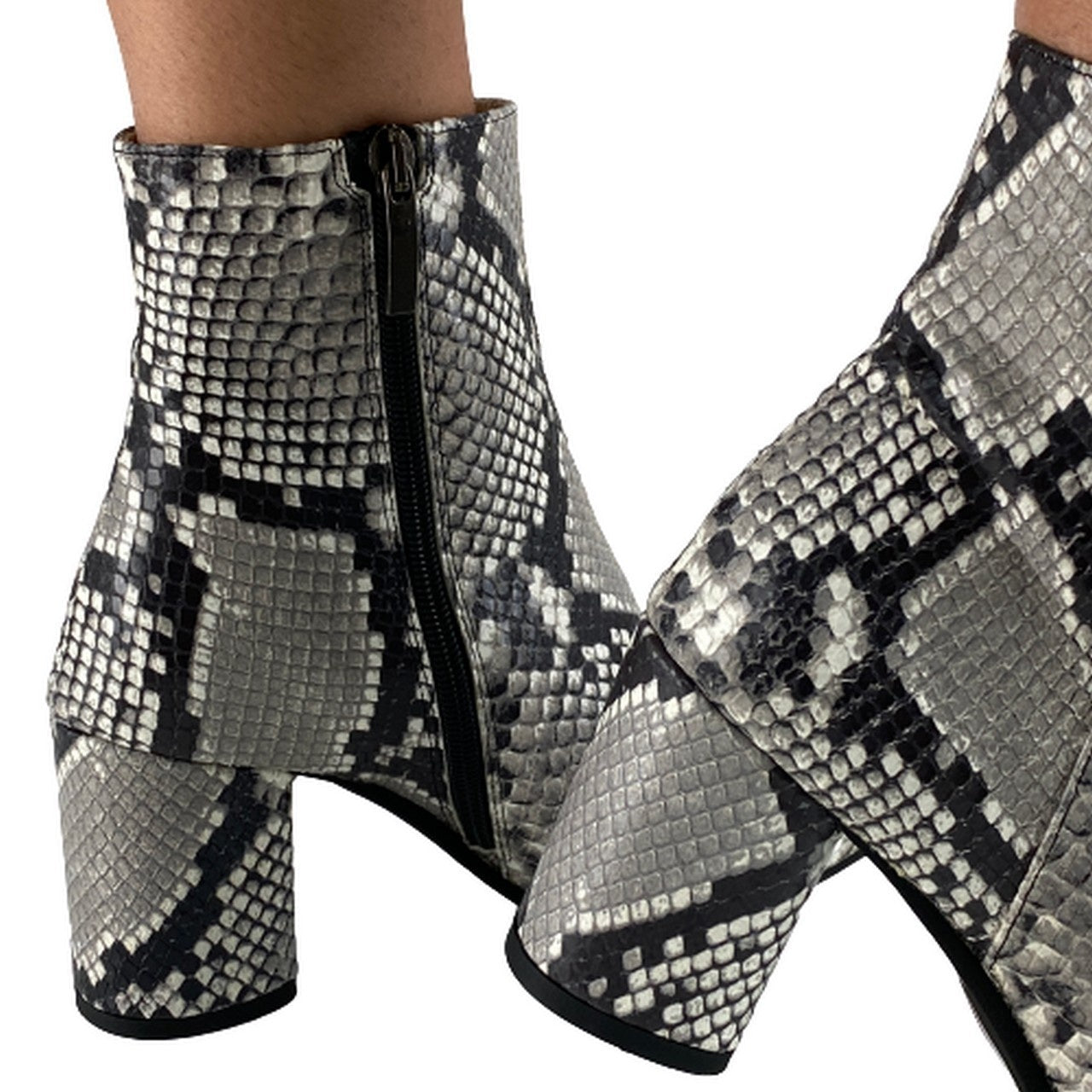 Wo Milano Stivali 664 T.70 PITONE - SanShopLuxury - -50%, 2019, 36, 38, 40, Autunno/Inverno, Beige, Calzature, Donna, FW19, Nero, Outlet, Pitone Nero, Pitone Roccia, Stivali, Wo Milano