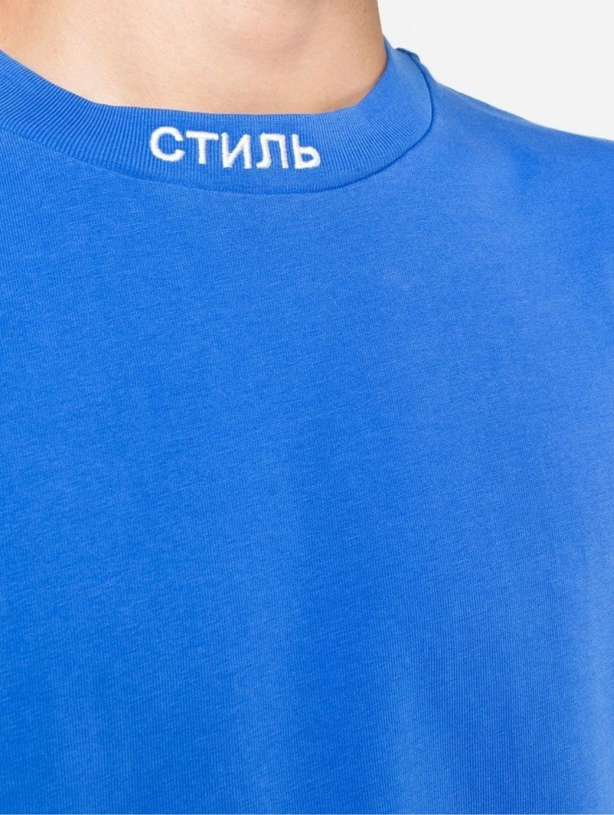 Heron Preston T-Shirt HMAA034F22JER001 - SanShopLuxury - 2022, Abbigliamento, Autunno/Inverno, Blu, FW22, Heron Preston, Outlet, S, T-Shirt, Ultimo, Uomo, XL