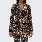 District Margherita Mazzei Giacca AS40 - SanShopLuxury - 2023, 40, 42, 44, 46, Abbigliamento, Autunno/Inverno, Blazer, District Margherita Mazzei, Donna, FW23, Giacca, Maculato, Marrone, Outlet