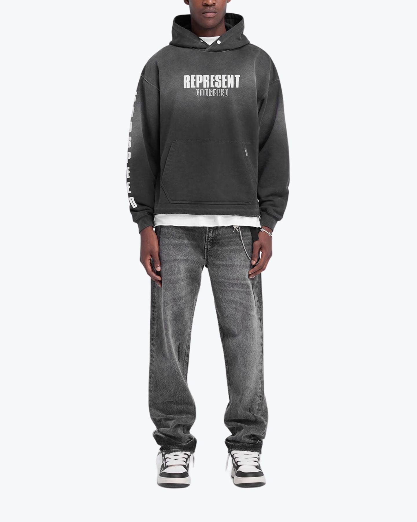 Represent Felpa MLM4226 210 - SanShopLuxury - 2024, Abbigliamento, Autunno/Inverno, Continuativo, Felpa, FW24, Idoneo, L, M, Nero, Outlet, Primavera/Estate, Represent, S, Uomo, XL, XXL