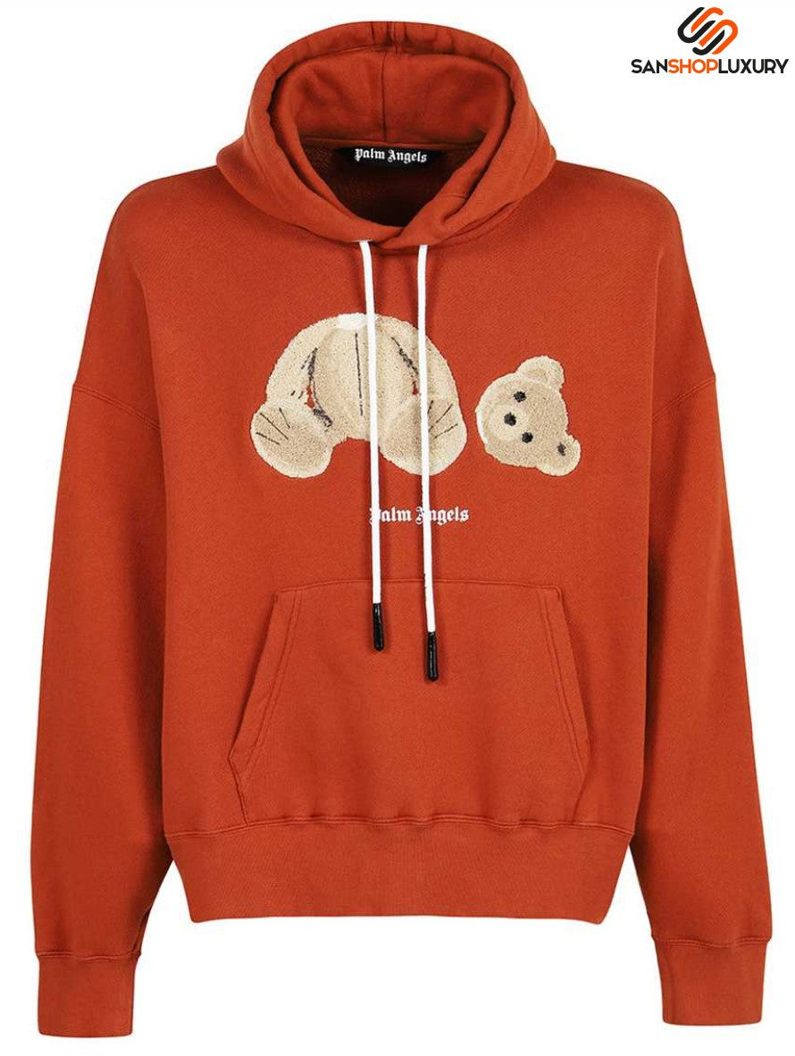 Felpa Palm Angels PMBB058F21FLE007 - SanShopLuxury - -50%, 2021, Abbigliamento, Autunno/Inverno, Beige, Carry Over, Con Cappuccio, Felpa, Idoneo, L, M, Marrone, Nero, Outlet, Palm Angels, Uomo, XL