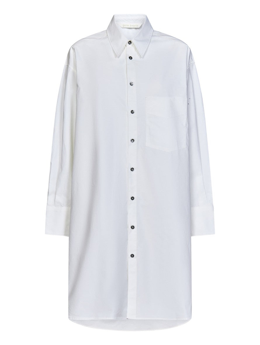 Palm Angels Abiti PWDG002C99FAB001 - SanShopLuxury - Abbigliamento, Abiti, Autunno/Inverno, Bianco, Carry Over, Continuativo, Donna, Idoneo, New, Palm Angels, Primavera/Estate, Ultimo, XS