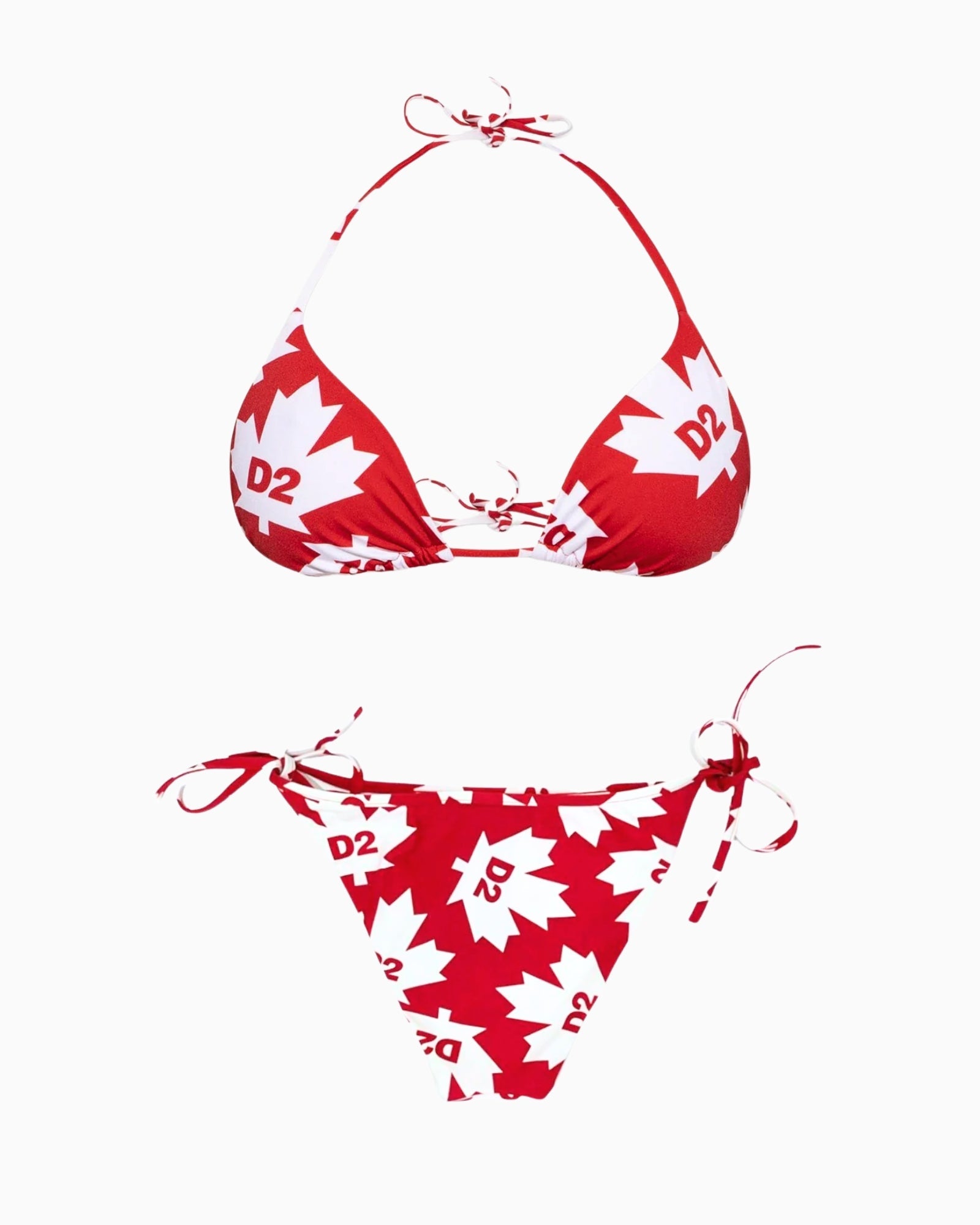 Dsquared2 Costume D6BX63120-D6B083120 - SanShopLuxury - 2022, 38, 40, 42, 44, 46, Abbigliamento, Beachwear, Costume, Donna, Dsquared2, Idoneo, Nero, Outlet, Primavera/Estate, Rosso, SS22, Triangolo